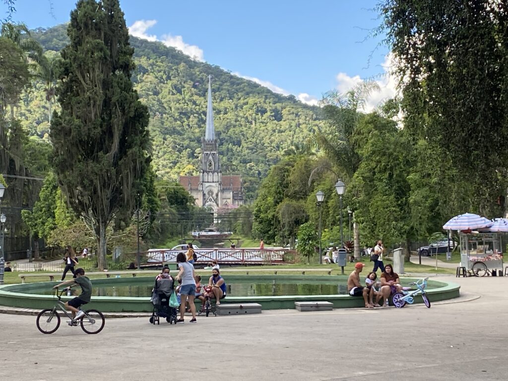 Praça da Liberdade, no Centro histórico de Petrópolis.